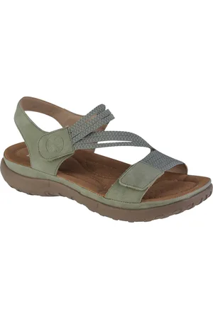 Rieker Zelené dámské sandály Sandals 64870-52