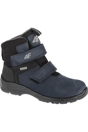 4F Modré chlapecké boty Junior Trek HJZ21-JOBMW252-31S