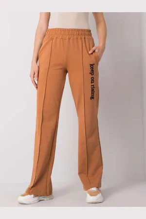 Fancy Hnědé dámské sportovní kalhoty FA-DR-6995.31X-brown