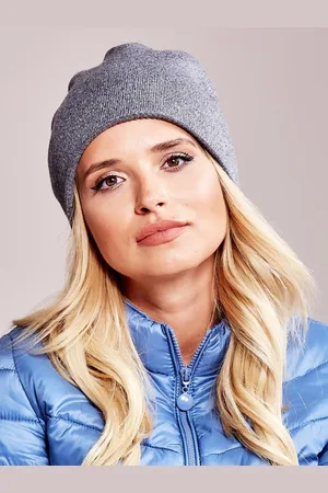 Basics from Amsterdam Tmavě šedá dámská čepice LESK AT-CZ-1718501.46-dark gray