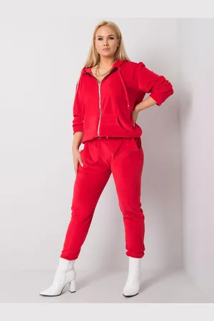 RELEVANCE Červená dámská tepláková souprava RV-KMPL-5961.18X-red
