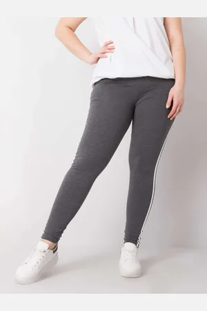 Basics from Amsterdam Tmavě šedé dámské legíny s pruhy RV-LG-6302.53-gray