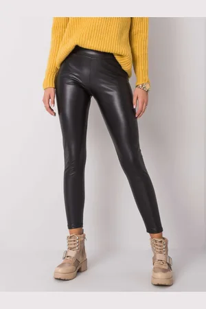 Basics from Amsterdam Dámské černé lesklé legíny RV-LG-6007.11-black