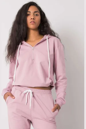 Sublevel Růžová dámská mikina s kapucí D10043O02713A-pink