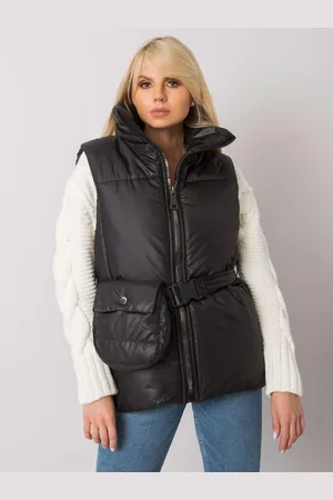 Basics from Amsterdam Černá dámská vesta s páskem EM-KZ-611.40X-black