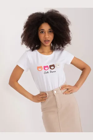 BASIC FEEL GOOD Bílé tričko s potiskem RV-BZ-9625.56-white