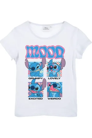 Lilo & Stitch Bílé dětské tričko s krátkým rukávem