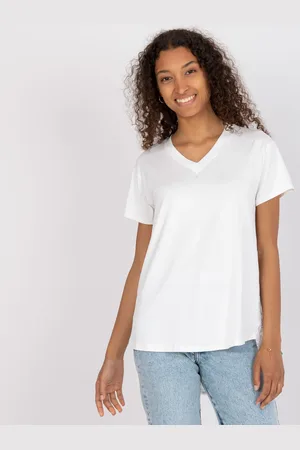 Fancy Smetanová halenka s krajkovými zády -FA-BZ-7724.92P-ecru