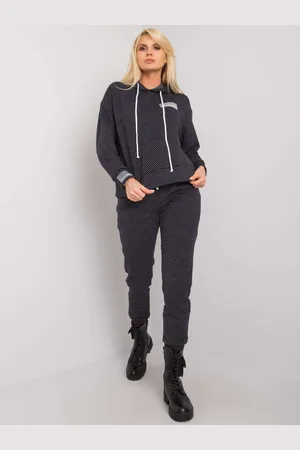 Basics from Amsterdam Černá vzorovaná tepláková souprava -LK-KMPL-508677.24X-black