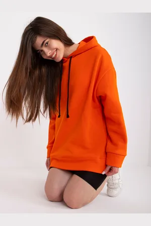 Basics from Amsterdam Oranžová mikina Tenerife s kapucí -LK-BL-508760.04-orange
