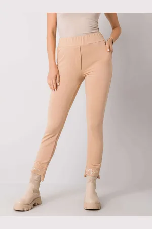 Fancy Béžové dámské tepláky FA-DR-7337.27X-beige