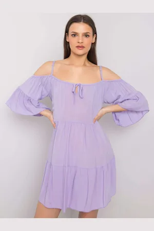 Basics from Amsterdam Světle fialové šaty romantického stylu