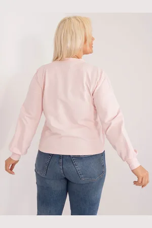 BASIC FEEL GOOD Světle růžová dámská basic mikina RV-BL-6317.94-pink