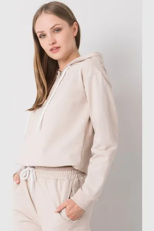 Sublevel Béžová dámská mikina s kapucí D10043O02713A-beige