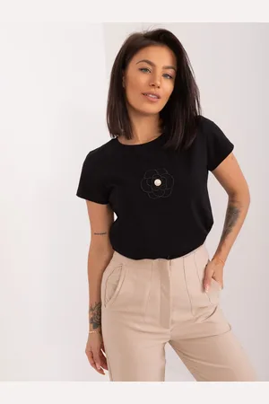 BASIC FEEL GOOD Černé tričko s potiskem RV-BZ-9636.45--black