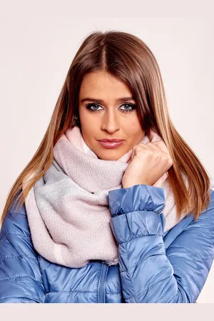 Italy Moda Broskvově-šedá šála -peach-grey