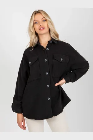 Basics from Amsterdam Černá dámská teplá košile DN-KS-4005.99P-black
