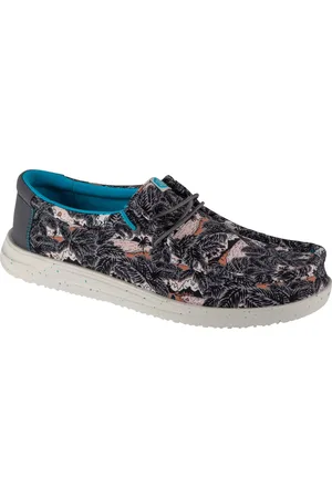 Hey dude Vzorované stylové polobotky Wally H2O Tropical 40702-0HI