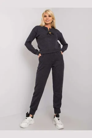 Basics from Amsterdam Černá vzorovaná tepláková souprava LK-KMPL-508716.35X-black