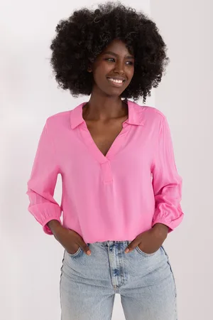 Sublevel Růžová košilová halenka D73761Z11162A-pink