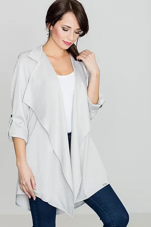 LENITIF Lehký kabátek bez zapínání K331 Grey