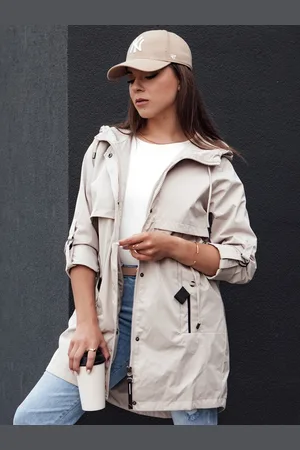 Basics from Amsterdam Světle šedá parka MEROY TY4394