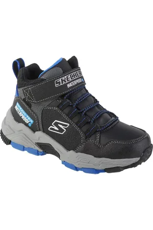 Skechers Černé chlapecké kotníkové boty Drollix - Venture Rush 406418L-BKRY