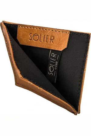 Solier Elegantní pánská peněženka SA13 CAMEL