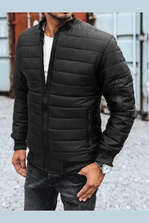 Basics from Amsterdam Černý prošívaný bomber TX2213z