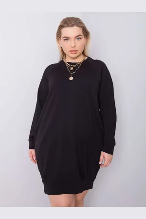 BASIC FEEL GOOD Černé dámské šaty s kapsami RV-SK-6296.99-black