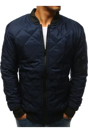 Basics from Amsterdam Pánská prošívaná tmavě modrá bomber bunda