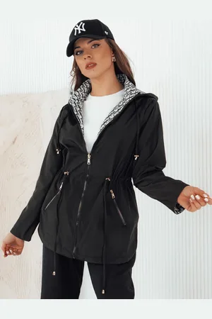 Basics from Amsterdam Černo-vzorovaná oboustranná parka BEGET TY4264