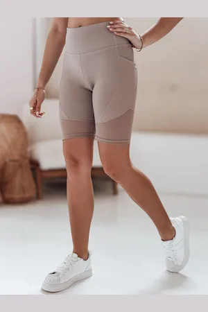 Basics from Amsterdam Béžové dámské biker shorts s vysokým pasem BIKELINE SY0421