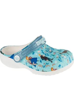 Crocs Světle modré dětské nazouváky Frozen Baya Clog Kids 210352-90H