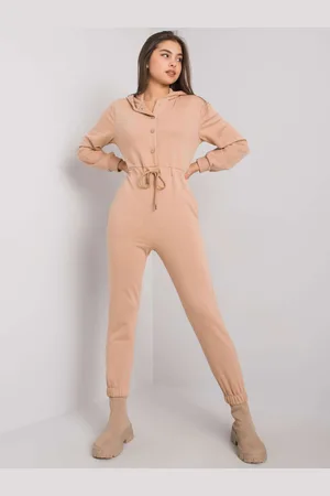Basics from Amsterdam Béžový overal s kapucí Elwood FE-KO-5606.09-beige
