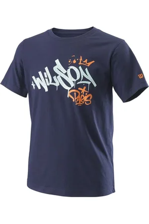 Wilson Tmavě modré chlapecké tenisové tričko Paris Hope Tech Youth Tee WRA816001