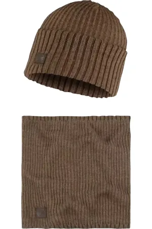 Buff Světle hnědá čepice Gift Pack Set Beanie and Neckwarmer 1323496511000