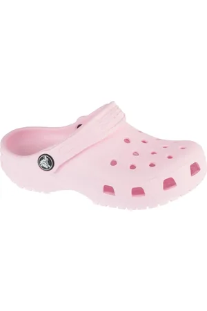 Crocs Světle růžové dětské nazouváky Classic Clog Kids 206991-6ZW