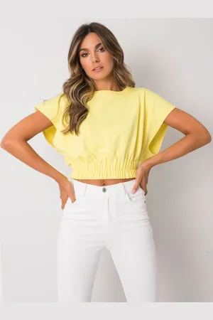Fancy Žlutý krátký top FA-BL-7111.66P-yellow