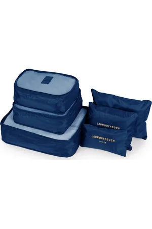 Basics from Amsterdam Tmavě modrá sada organizérů do kufru blue SA55)