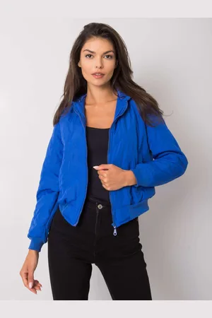 Basics from Amsterdam Modrý dámský pošívaný bomber EM-KR-617.55-blue