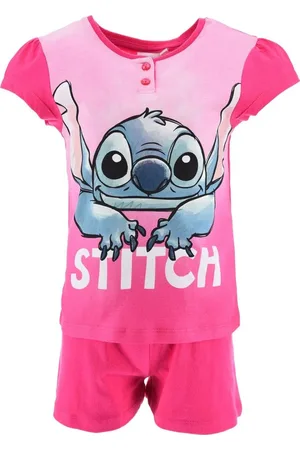 Stitch Růžové dětské krátké pyžamo
