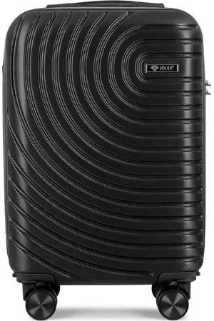 Basics from Amsterdam SOLIER Černý cestovní kufr AVENTOR vel. S STL1064 BLACK 20" S)