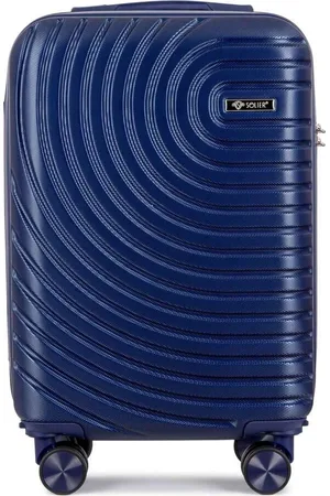 Basics from Amsterdam SOLIER Tmavě modrý cestovní kufr AVENTOR vel. S STL1064 NAVY 20" S)