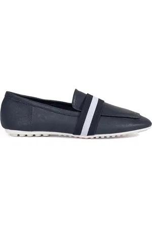 SHELOVET Tmavě modré elegantní nazouvací mokasíny A926-13N