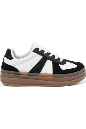 SHELOVET Černo-bílé dámské sneakersy X3032B