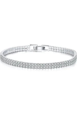 Majya 11292 Stříbrný tenisový náramek EDEN 18 cm | šířka 4 mm