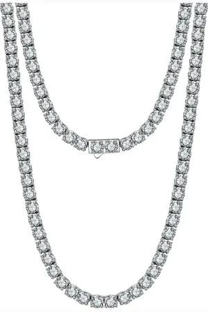 Majya 11597 Stříbrný tenisový řetízek TALIA 50 cm | šířka 3 mm