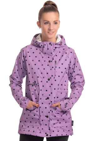 MEATFLY Dámská street bunda Xita Purple Dots