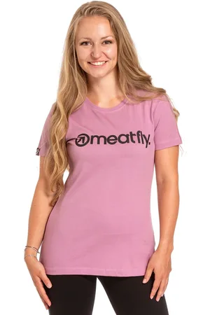 MEATFLY Dámské tričko Ladies MF Logo Dusty Rose